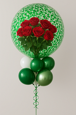 green balloon roes's inside, evens